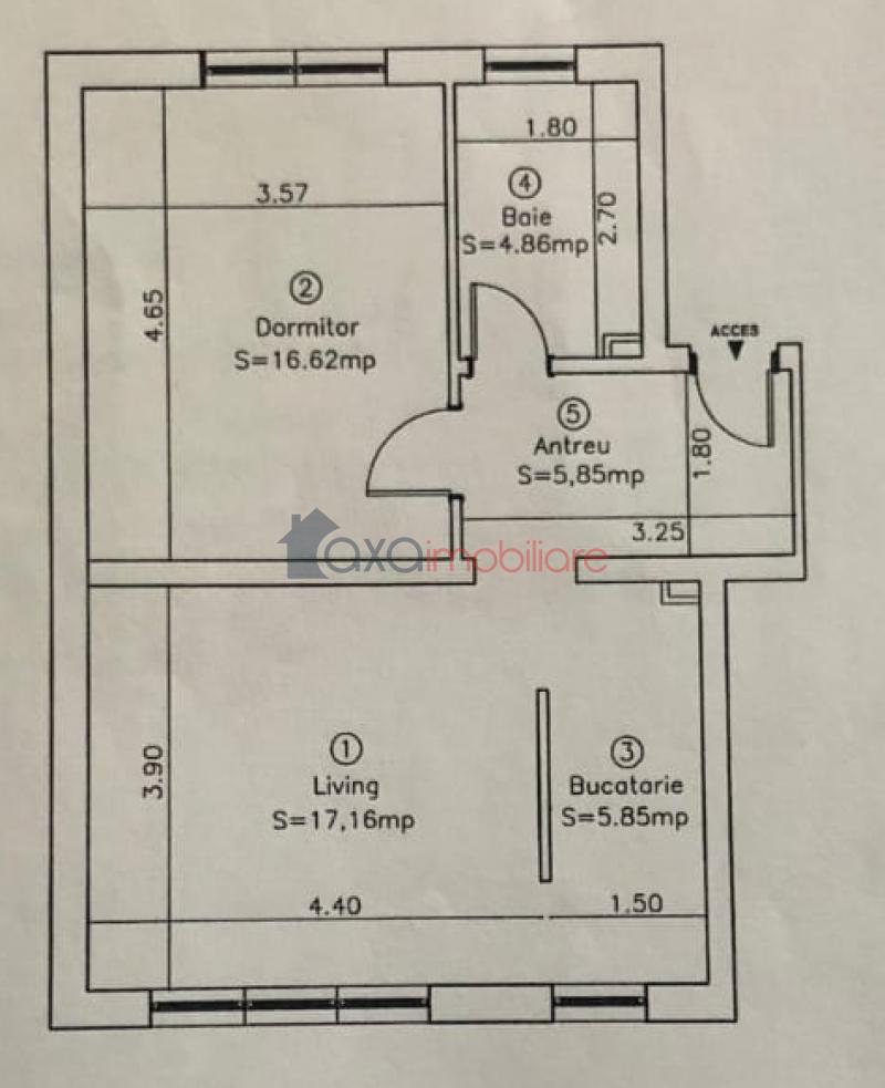 Apartament 2 camere de vanzare in Floresti